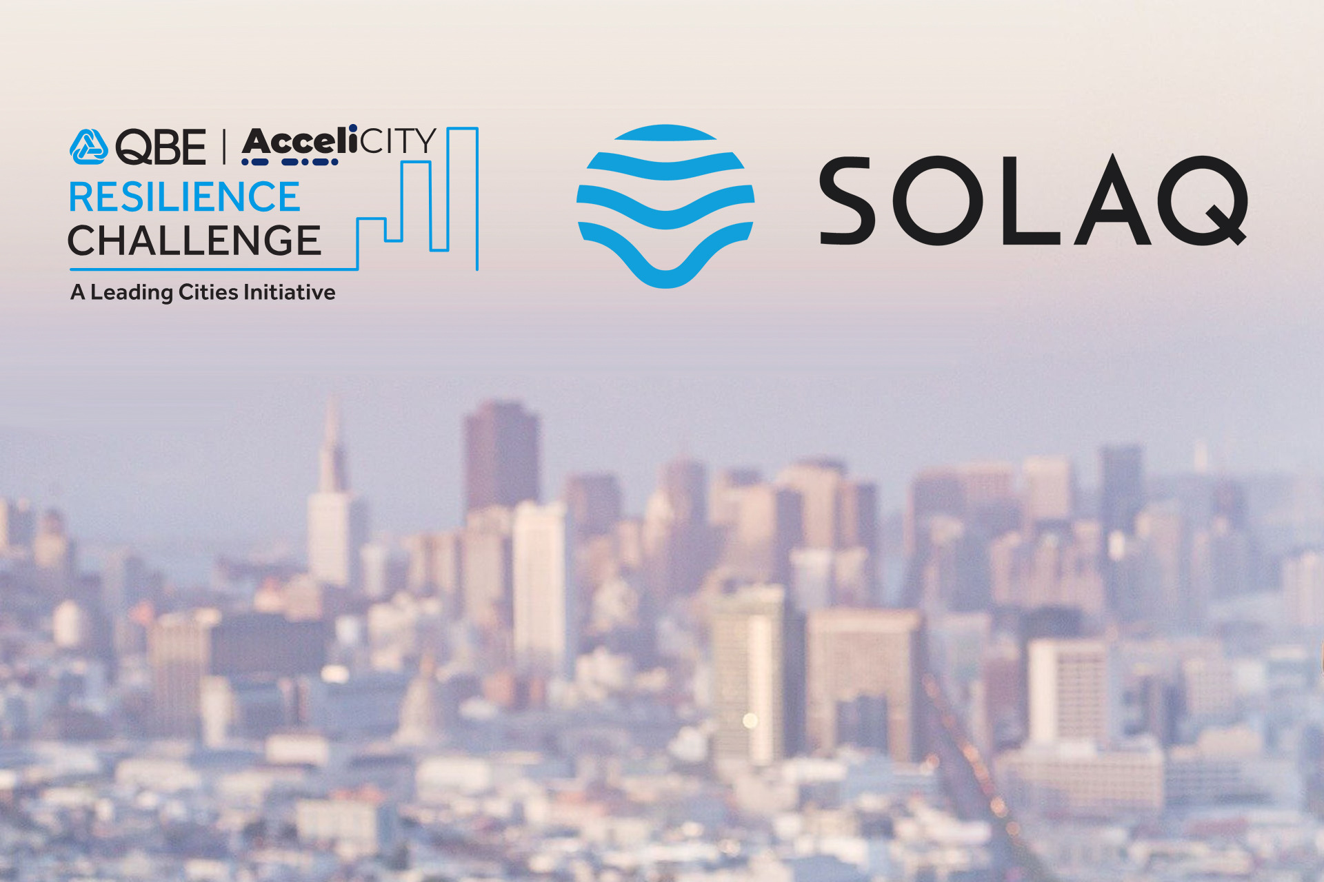 Selected for QBE AcceliCITY Resilience Challenge