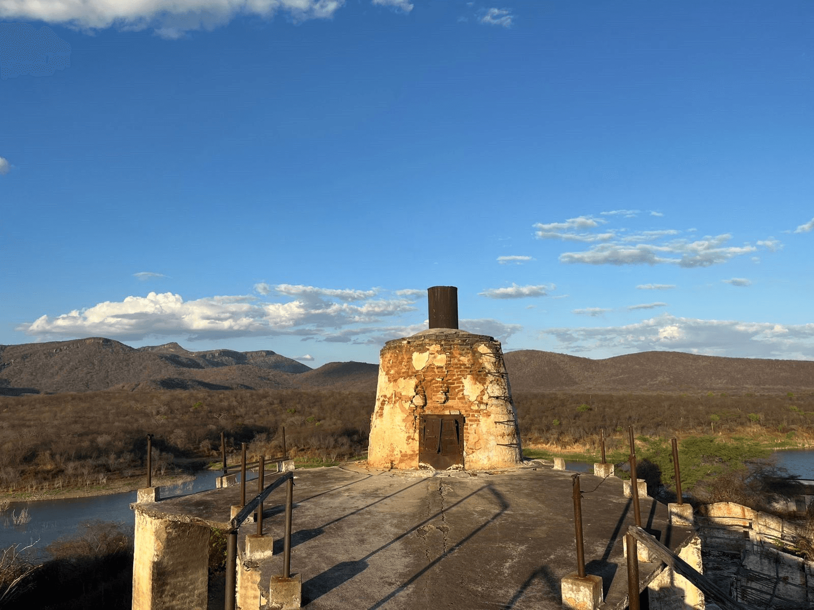 Water reservoir in Brazil's semi-arid northeast